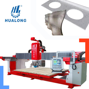 Hualong Stone Cutting Machinery 5-осевая мостовая пила с ЧПУ Станок для резки и фрезерования камня производители станков для резки гранита